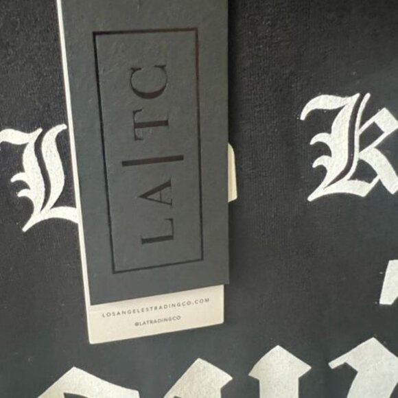 LA Trading Co Low Key Boujee Black T-Shirt Dress Women's S  stylish - Picture 4 of 7